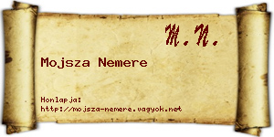 Mojsza Nemere névjegykártya